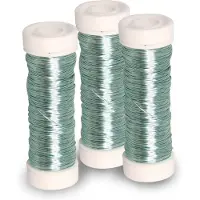 Rayher Hobby Materialen Rayher Sieraden maken draad - 3x - lichtblauw - 0.3 mm dik - 50 meter snoer - haakdraad - bindmaterialen - rijgkoord