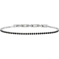 Breil Armband 'Tennis' zwart / zilver