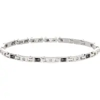 Breil Armband zwart / zilver