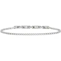Breil Armband 'Tennis' zilver / transparant