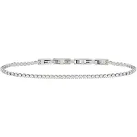 Breil Armband 'Tennis' zilver / wit