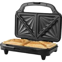 Progress Petra XL tosti-ijzer, BPA-vrije sandwich, eenvoudig te reinigen dubbele platen met antiaanbaklaag, 900 W, automatische temperatuurregeling
