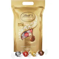 Lindt LINDOR Gemengde chocolade bonbons - 1000g - 80 gemengde chocolade bonbons - Melkchocolade, Pure Chocolade, Witte Chocolade & Hazelnoot chocolade
