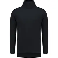 JS Thermoshirt lange mouw met col - Zwart - Maat M