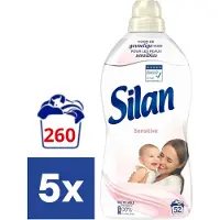 Silan Wasverzachter Sensitive - 5 x 1.144 l (260 wasbeurten)