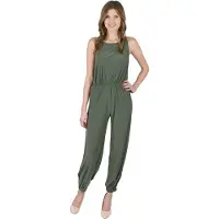 Sarcia.eu John Zack Kaki jumpsuit met trekkoord
