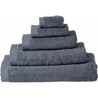LIST Badlaken 70x140 cm Uni Antraciet 15375 - 3 Stuks