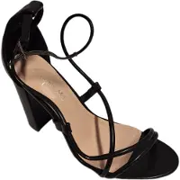 Super Me OPEN PUMP IN BLACK WITH HEEL 8CM SIZE 39