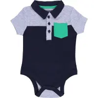 Sarcia.eu Marineblauw rompertje met korte mouwen