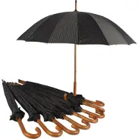 Discountershop Paraplu 9 stuks - Set Van 9 Polyester Paraplu's | Met 16 Banen En Diameter 102cm | Perfect Voor Kamperen & Outdoor