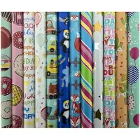 Benza Assortiment luxe cadeaupapierinpakpapier voor kinderen CH2 - 200 x 70 cm - 70 rollen