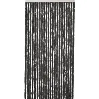 Wicotex Kattenstaartgordijn 100x240 zwart zwart Polypropyleen Deurhor
