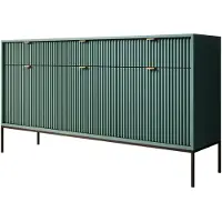 Meubella Dressoir groen 154x39x83 cm goud hotel chique