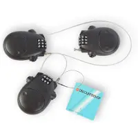 Merkloos Cijferslot set van 3 - Snowboardslot en skislot - Weerbestendig hangslot met cijfercode - Voor Fiets, Ski’s en Bagage