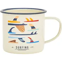 Batela Emaille beker Surfing 8x8 -