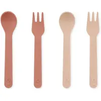 Trixie PLA lepel/vork 2-pack - Rose