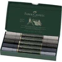 Faber-Castell aquarelmarker - Albrecht Durer - doos Grey tones 5 stuks - FC-160306