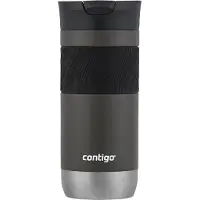 CONTIGO Byron Snapseal thermosbeker - Sake, roestvrijstalen isoleerbeker, koffiebeker-to-go, lekvrij, houdt tot 7 uur warm, vaatwasserbestendig BPA-vrij deksel, 470 ml