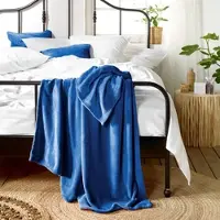 De Witte Lietaer Plaid Snuggly Lapis Blue-150 x 200 cm