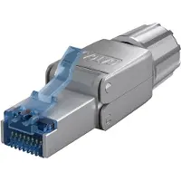 Goobay RJ45 connector Cat6a | STP (Voor stugge en soepele kern, Field plug)
