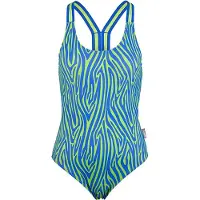 Beco zebra vibes badpak - B-cup - blauw/groen - maat 34