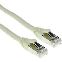 ACT FB6025 SFTP CAT6A Patchkabel Snagless Ivoor - 25 meter