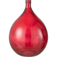 J-Line vaas - glas - rood - large - 56 cm hoog