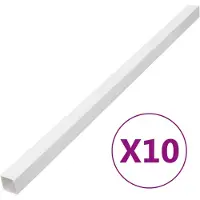 vidaXL Kabelgoot 100x40 mm 10 m PVC