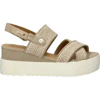 Mustang Sandalen Plat Sandalen Plat - beige - Maat 36