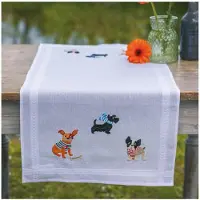 Vervaco - Loper kit - Hondjes - PN-0199283 - Borduren - Borduurpakket - Borduurpakket volwassenen - Borduurpakket kind