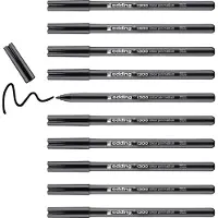 Edding Viltstift - Medium Zwart 1300 10 Stuks