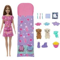 Barbie Puppy Slumber Party Doll Roze Kinderen