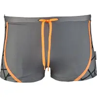 Beco tangram zwemboxer - grijs/oranje - maat 8