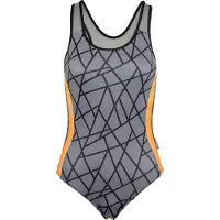 Beco tangram badpak - B-cup - grijs/oranje - maat 42