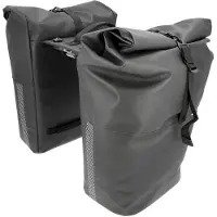 New Looxs Nyborg Double - Dubbele Fietstas - Geschikt voor Electrische Fietsen - Ingebouwde MIK Adapter - 34 Liter - Zwart