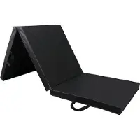 FLOKOO Sportmat Opvouwbaar - Zwart - 180 x 60 x 5 cm - Extra Dik - Opvouwbare Yogamat - Inklapbare Fitnessmat - Vloermat voor Yoga, Meditatie, Sport en Turnen - Turnmat