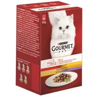 Gourmet Mon Petit Duo - Vlees - Kattenvoer - 6 x 50 g