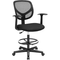 Merkloos Parya Home ergonomische bureaustoel - zwart - Zithoogte 51,5-71,5 cm