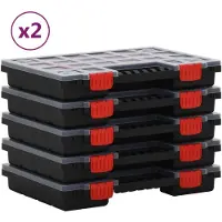 vidaXL Assortimentsdozen 10 st 34,5x25x5 cm polypropeen