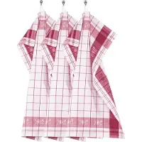 Tiseco Keukendoek Home Studio Pharao BML Red (Set van 3) - 50 x 70 cm