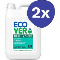Ecover Vloeibaar Wasmiddel Universal (100 wasbeurten) (2x 5L)