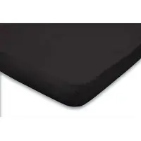 Eleganzzz Topper Hoeslaken Jersey Katoen Stretch - zwart 160x210/220cm - 180x200cm