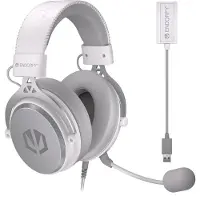 Endorfy Koptelefoon - - VIRO Plus - Onyx Wit - Afneembare microfoon - 7.1 geluid - Optimaal comfort