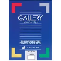 Gallery witte etiketten ft 210 x 297 mm (b x h), rechte hoeken, doos van 100 etiketten