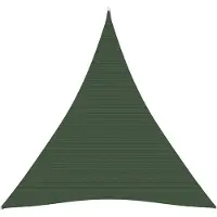vidaXL Zonnezeil 160 g/m² 3x4x4 m HDPE donkergroen