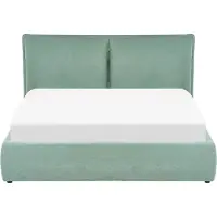 Beliani BAJONNA - Bed met opbergruimte - Groen - 160 x 200 cm - Fluweel