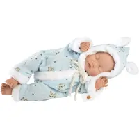 Llorens pop newborn slapende baby jongen - 32 cm