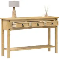 vidaXL Consoletafel "Corona" 114x34,5x73 cm massief grenenhout