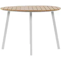 Beliani CAVOLI - Tuintafel-Lichte houtkleur-Kunsthout