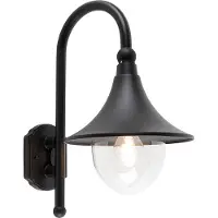 QAZQA Smart buiten wandlamp zwart IP44 incl. Wifi A60 - Daphne
